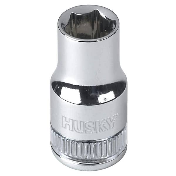 Husky 1/4 in. Drive 7 mm 6-Point Metric Standard Socket
