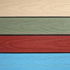 UltraShield Naturale 1 ft. x 1 ft. Composite Quick Deck Outdoor Deck Tile Sample in Multicolor