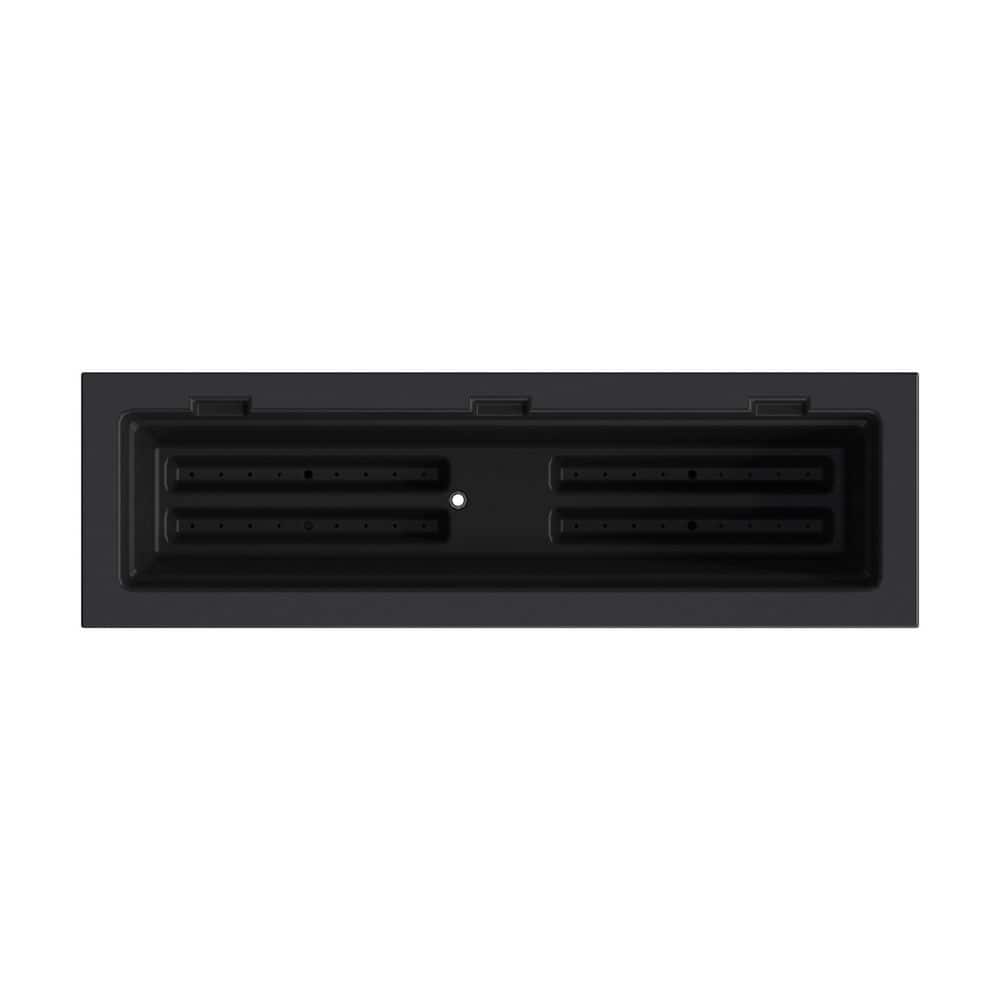 Fairfield 36" Black Polyethylene Self-Watering Window Box Planter