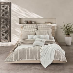 Pacifica Beige Full/Queen Cotton Coverlet