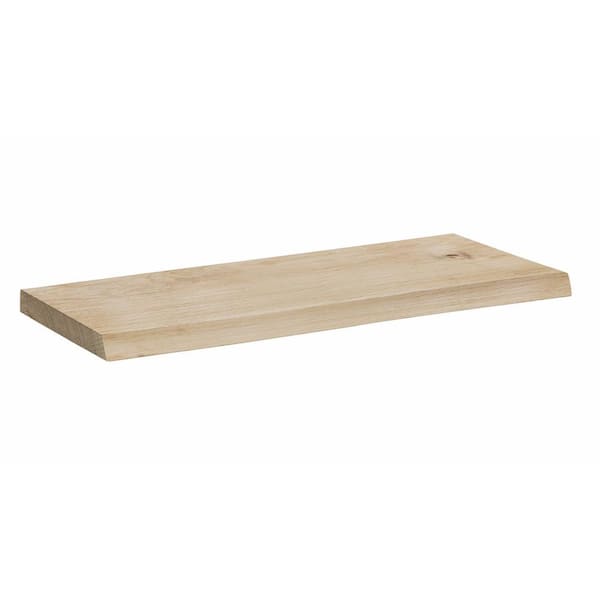 Dolle LITE Nature 23.6 in. W x 7.9 in. D x 0.98 in. Solid Ash Decorative Wall Shelf Without Brackets