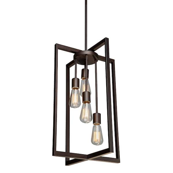ARTCRAFT 4-Light Oil Rubbed Bronze Chandelier