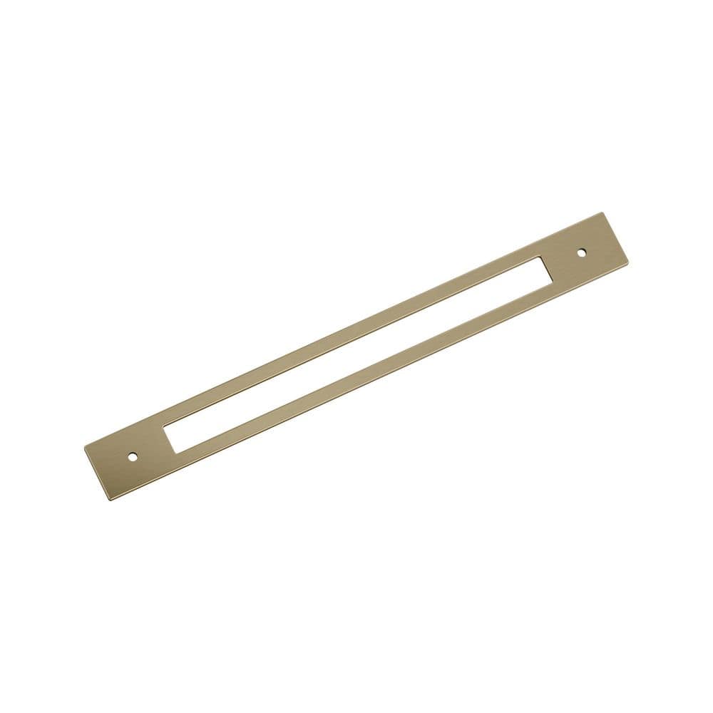 Medora 12 in. (305mm) Center-to-Center Rectangle Golden Champagne Pull Cabinet Backplate price history on PriceWatchPro