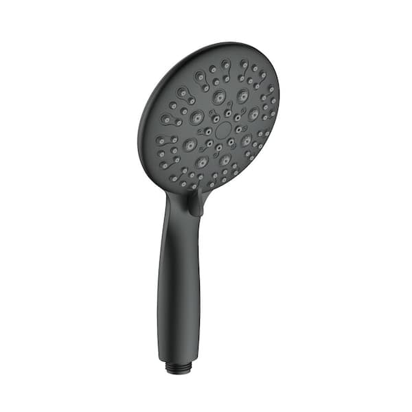 Maincraft 6-Spray Wall Mount Handheld Shower Head 1.8 GPM with Storage Hook  in Matte Black D01-SS27 - The Home Depot