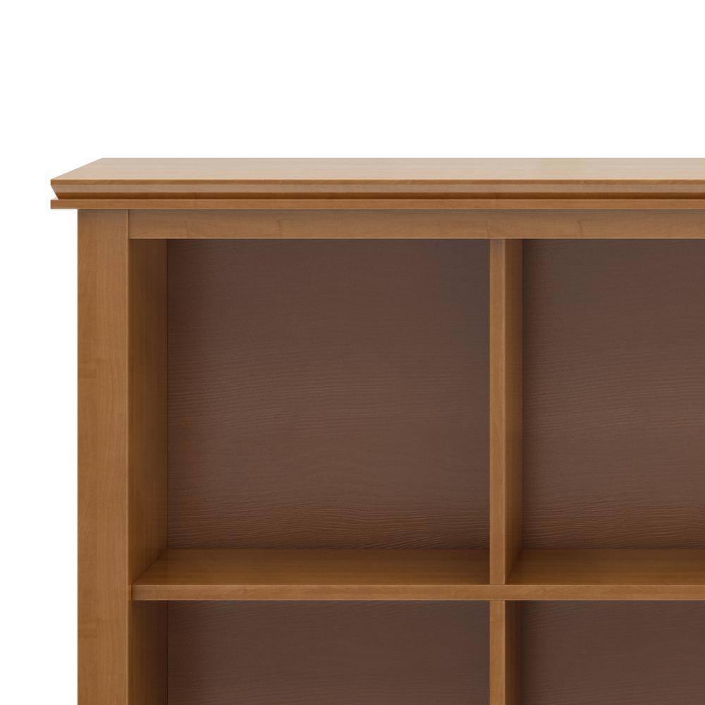 Honey Brown Solid Wood 12 Cube Storage Unit