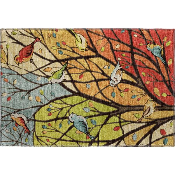 Mayfield Premium Machine Washable Abstract AMF2336 Gold 2 ft. x 3 ft. Accent Rug
