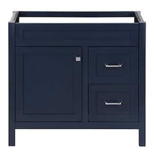 Maywell 36 in. W x 19 in. D x 34 in. H Bath Vanity Cabinet without Top in Blue