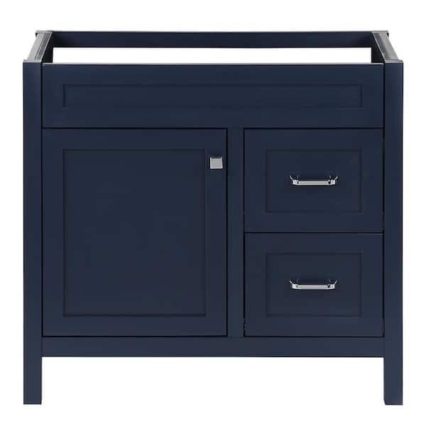 Home Decorators Collection Maywell 36 in. W x 19 in. D x 34 in. H Bath Vanity Cabinet without Top in Blue