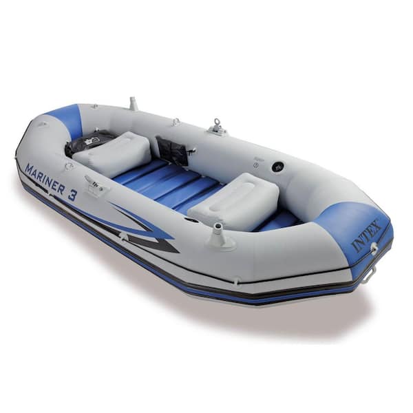 10.8 ft Inflatable Boat Raft Fishing Dinghy Pontoon Boat with Aluminum  Floor (Grey), Inflatable Rafts -  Canada