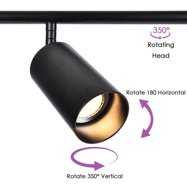Rennnsan Elijah 3 ft. 5-Light Black Hard Wired Fixed Track Rennnsan Elijah 3 ft. 5-Light Black Hard Wired Fixed Track