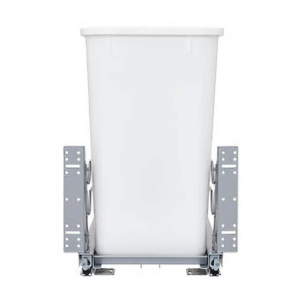 Rev-A-Shelf Double 27 Quart Pullout Waste Container, White