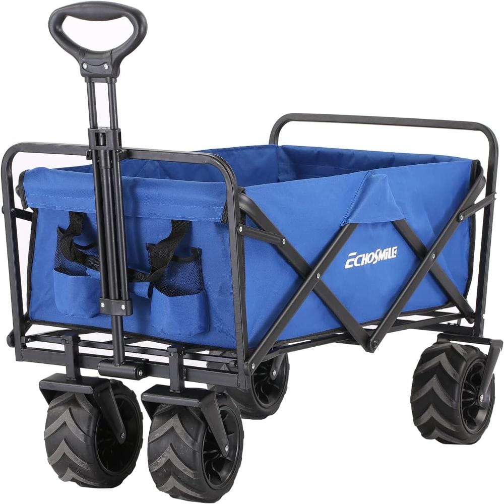 350LBS Collapsible Folding Wagon, Portable Utility Cart with Big Wheels for Outdoor price history on PriceWatchPro