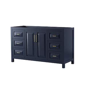 Daria 59 in. Single Bathroom Vanity Cabinet Only in Dark Blue