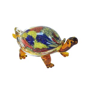 Tommy Turtle Handcrafted Art Glass Figurine