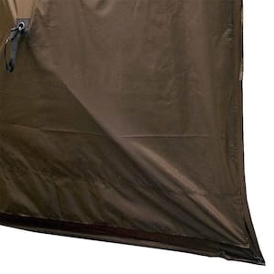 Clam Screen Hub Brown Fabric Wind & Sun Panels Accessory Only (6-Pack)