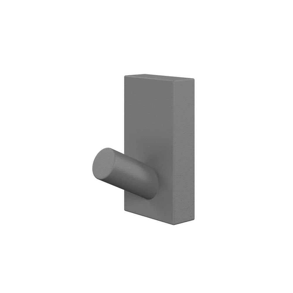 Monaco Concrete J-Hook Bathroom Robe/Towel Hook Robe Hook in Gray price history on PriceWatchPro