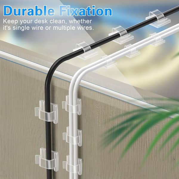OYE Lot De 2 Clips De Support De Câble, Clips De Rangement De Câbles