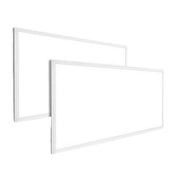 2 ft. x 4 ft. 7800-Lumens White Integrated LED Flat Panel Light 5000K