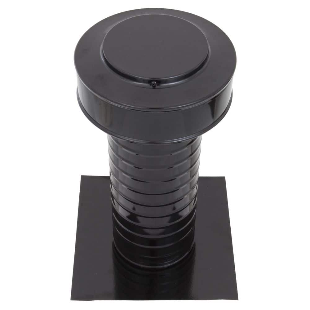 5 in. Dia. Aluminum Keepa Roof Jack with 2 in. Tail Pipe in Black