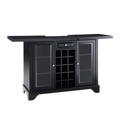 LaFayette Black Bar with Sliding Top