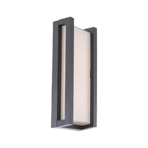 WAC Lighting Archetype 18 in. Black Integrated LED Outdoor Wall 