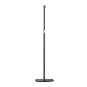 Adjustable Height Projector Stand Floor Mount 20-50in Rotating Camera Webcam Holder Stable Metal Base Black
