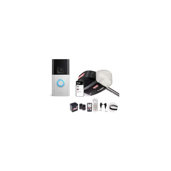 Smart Video Doorbell & 1-1/4 HPC Belt Drive Garage Door Opener - Smart Security Bundle