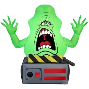 3.5 ft. Tall Inflatable Airblown-Slimer Ghost on Ghost Trap-SM-Ghostbusters