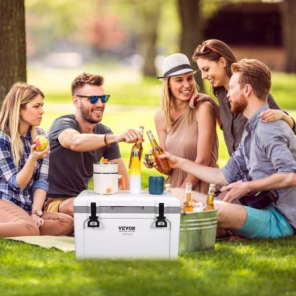 VEVOR Insulated Portable Cooler, 52 Qt. Holds 50 Cans, Ice