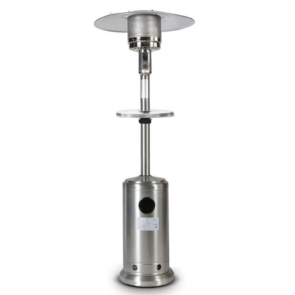 Unbranded 46000 BTU Residential Stainless Steel Iron Heater with 2 Smooth-rolling Wheels