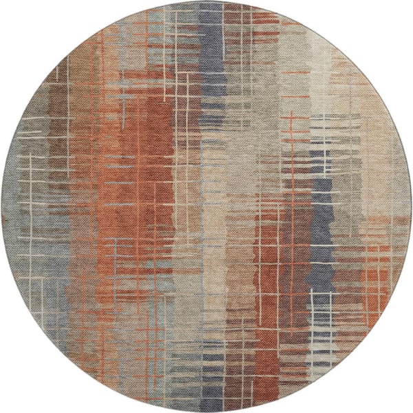 Addison Rugs Mayfield Premium Machine Washable Abstract AMF2261 Khaki 8 ...