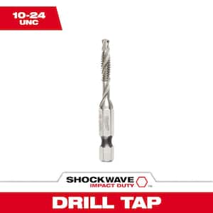 SHOCKWAVE 10-24 UNC Steel Impact Rated Drill Tap Bit