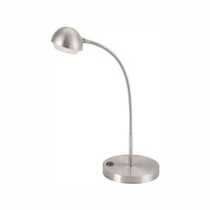 18 in. Brushed Nickel LED Table Lamp