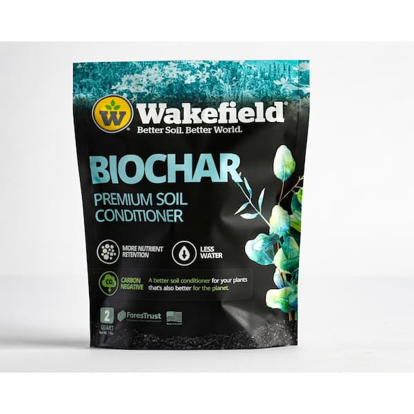 2 qt. Biochar, Soil Amendment (100% Pure Biochar)-2 qt. Bag