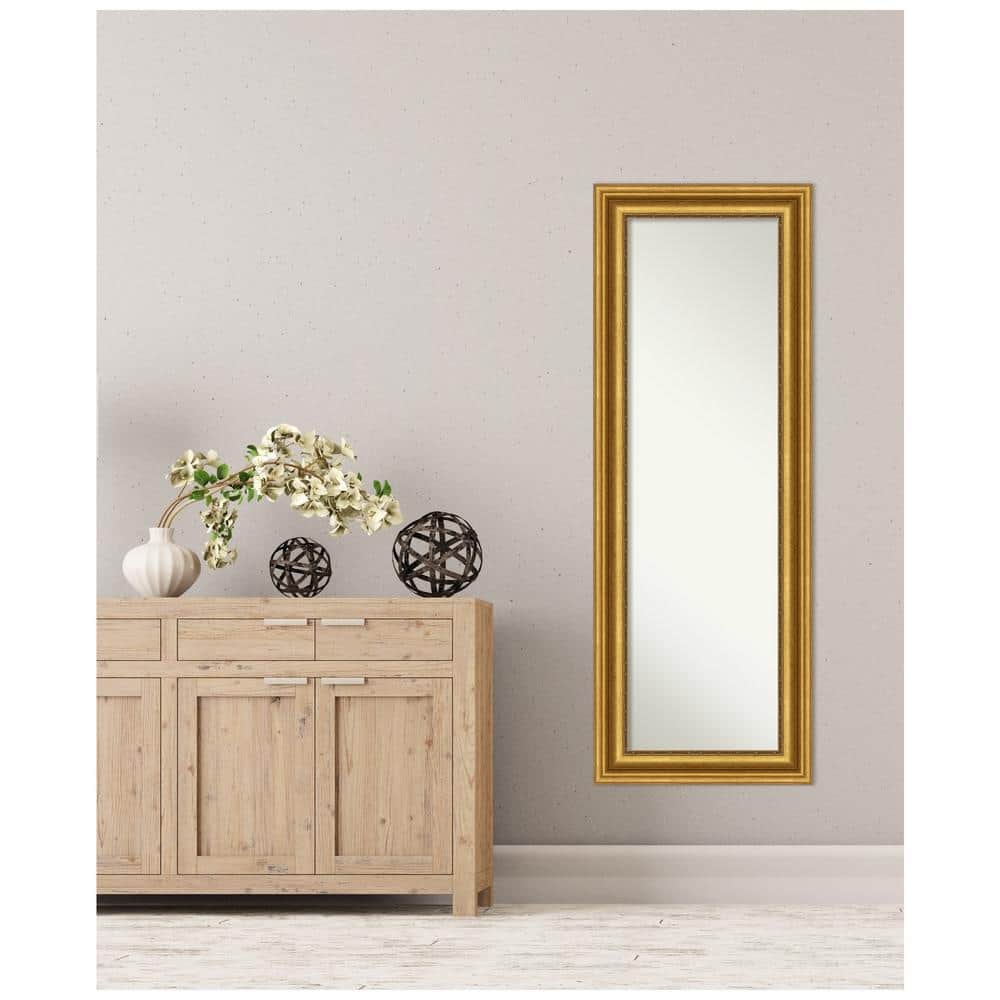 Parlor Gold Full-Length Rectangular Door Mirror