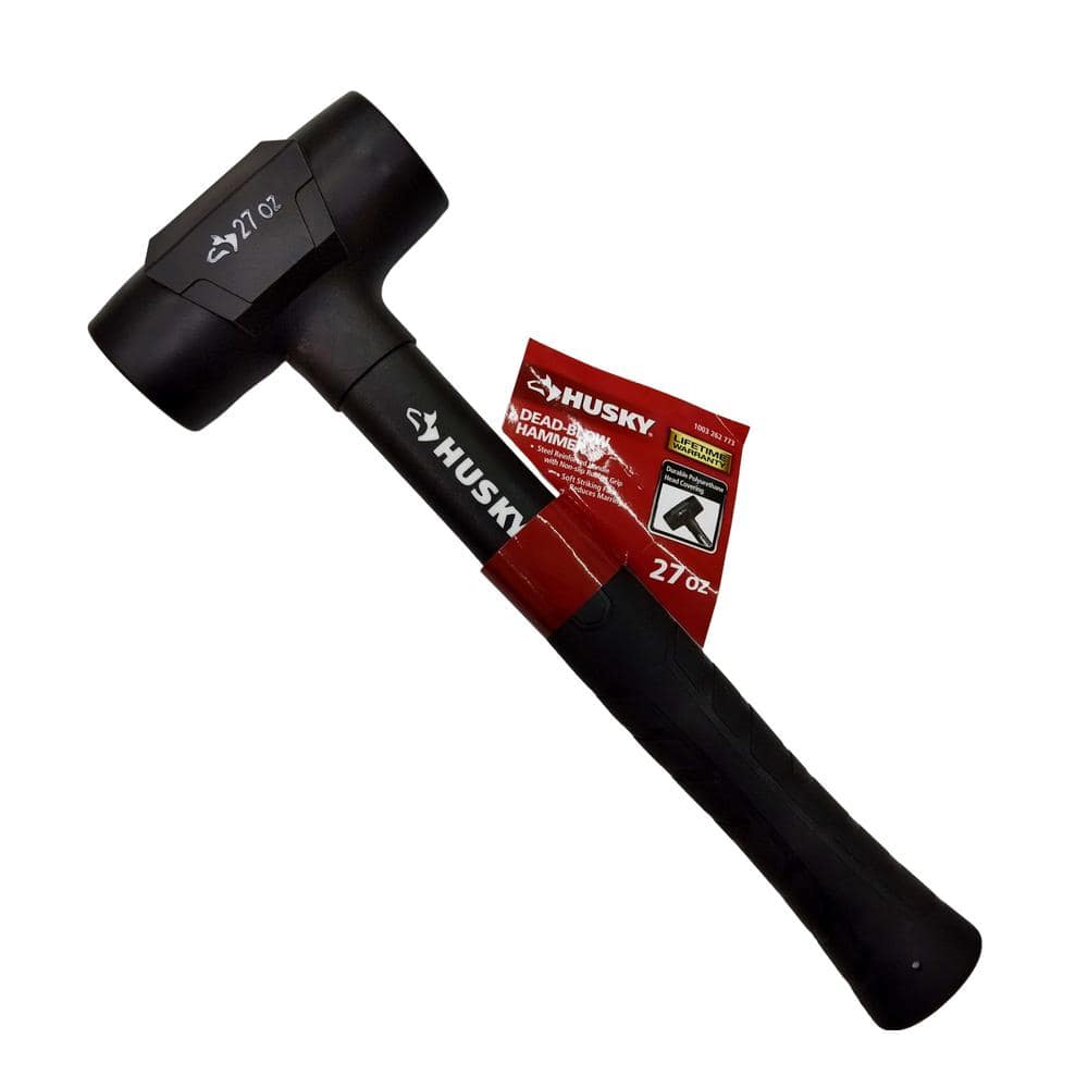 Husky 27 oz. Deadblow Hammer with 11 in. Rubber Handle HDDB27HUSKY