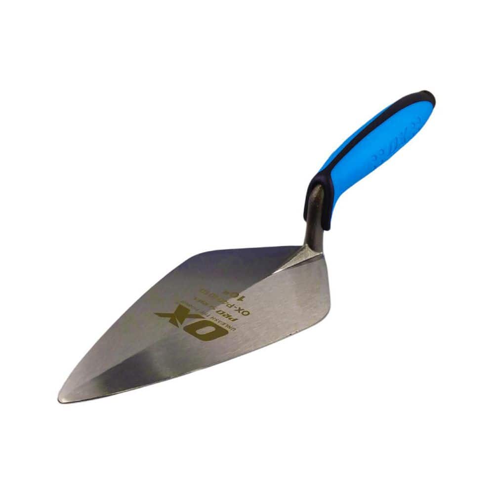 OX TOOLS Pro 10 in. Narrow London Pattern Brick Trowel OXP404010 The