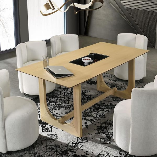 Acme Furniture Elizaveta 79 in. Rectangle White High Gloss Acme Furniture Elizaveta 79 in. Rectangle White High Gloss