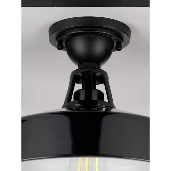Progress Lighting P560037-031　輸入照明 Progress Lighting Cedar Springs Collection 1-Light Gloss Black