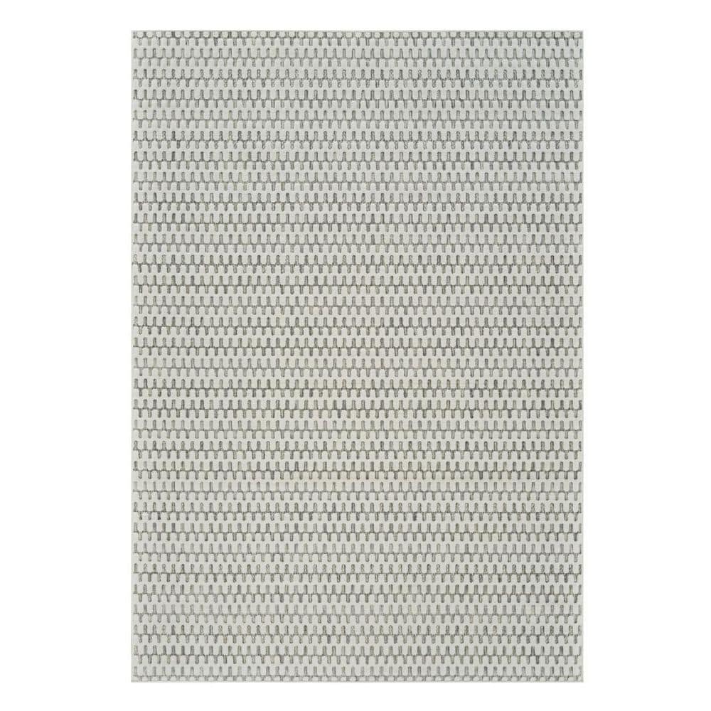 Cream, Beige 5 ft. x 7 ft. Woven Geometric Polypropylene Rectangle Indoor/Outdoor Area Rug price history on PriceWatchPro