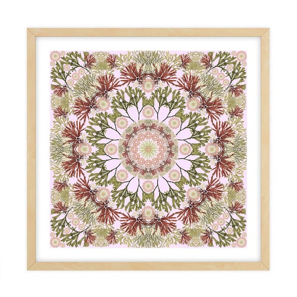 Unbranded Nature Kaleidoscopes Framed Animal Art Print 34 in. x 34 in.