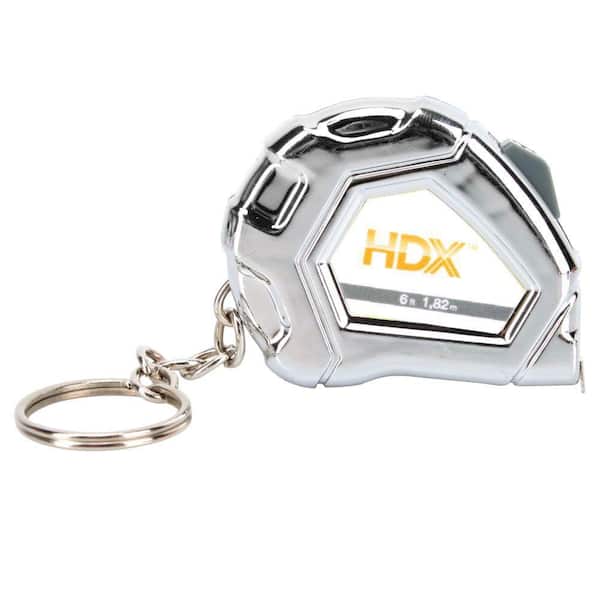HDX 6 ft. Key Chain Tape Measure