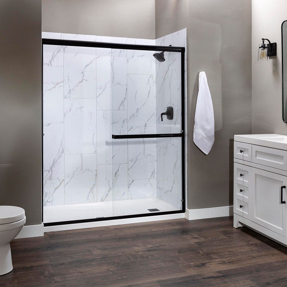 Carrara Marble 25.6in x 14.8in Vinyl Wall Tiles