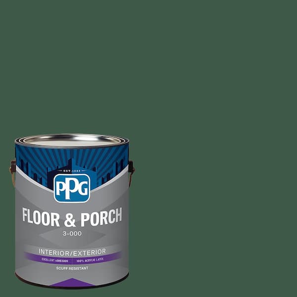 PPG 1 gal. PPG1133-7 Royal Hunter Green Satin Interior/Exterior Floor and Porch Paint
