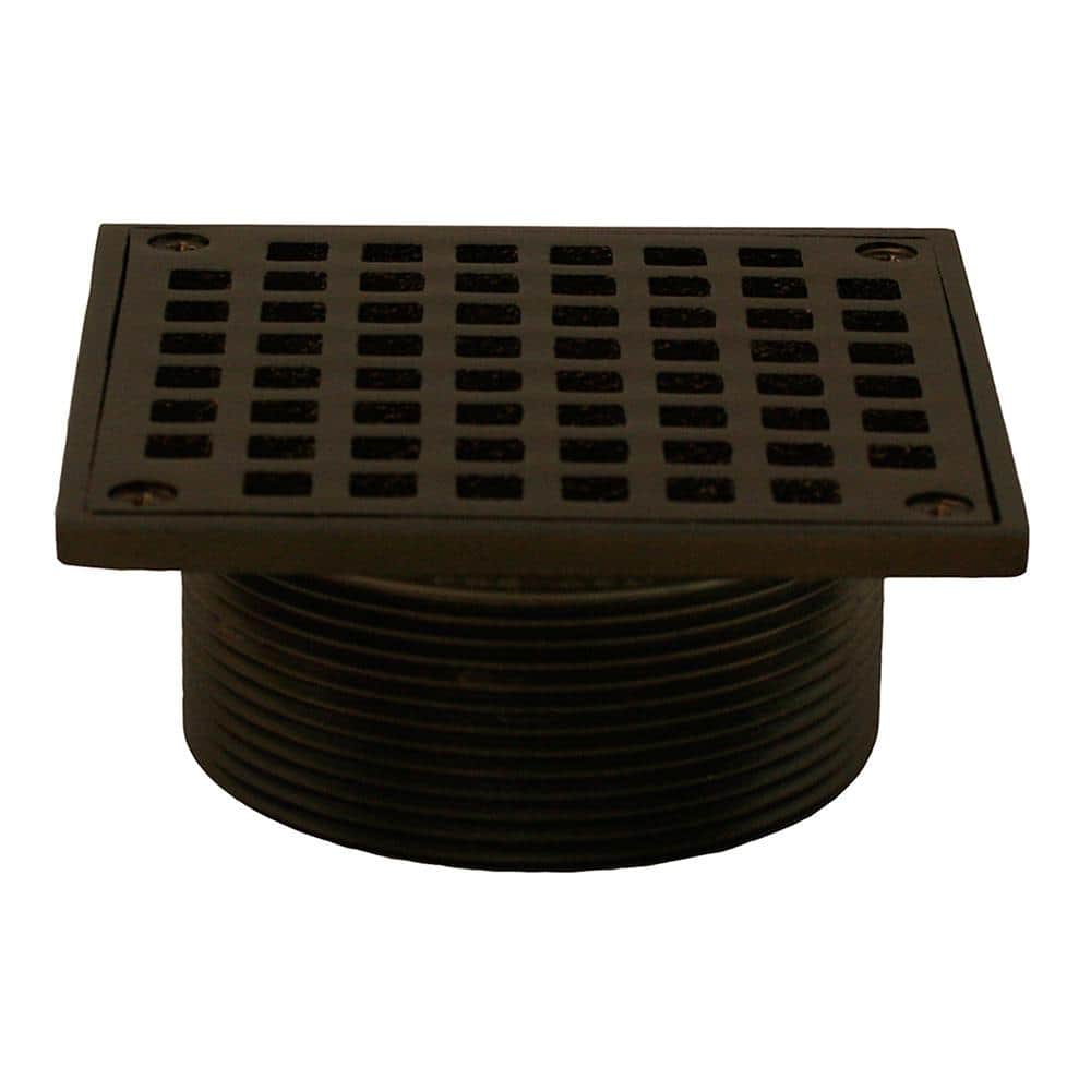 3-1/2 in. IPS Brass Spud with 5 in. Square Strainer in Oil Rubbed Bronze for Shower/Floor Drains price history on PriceWatchPro