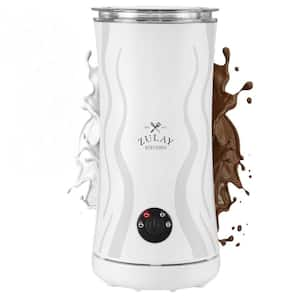 Ventus 4-in-1 Electric Milk Frother and Steamer - 4 Cup Coffee Maker (White)