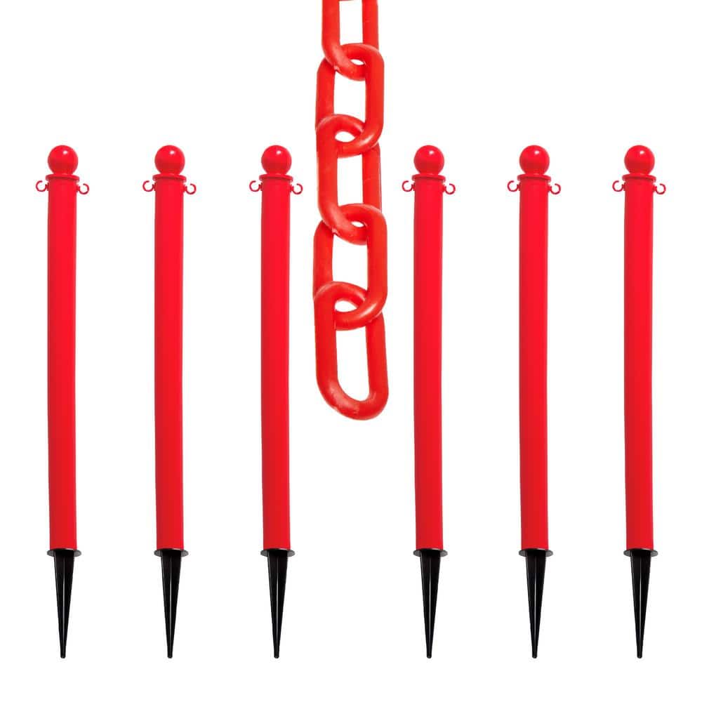 Red Medium Duty Ground Pole and Chain Kit price history on PriceWatchPro