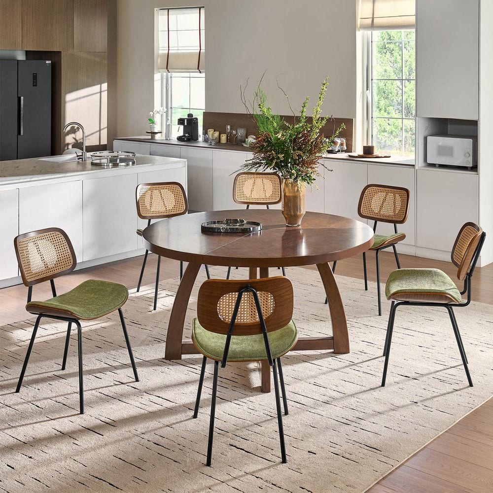 JAYDEN CREATION Brendi Moss Mid-century Modern Dinning Chair with