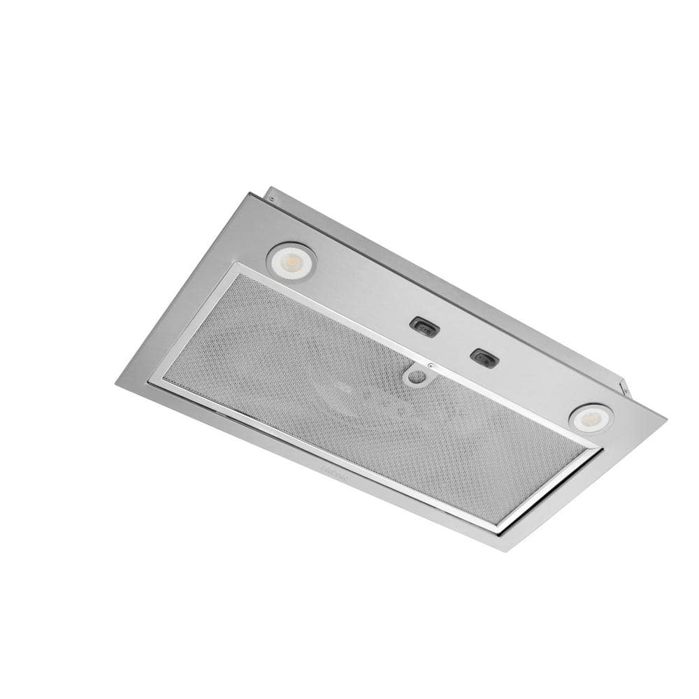 Broan-NuTone 21 in. 300 Max Blower CFM Powerpack Insert for Custom Range Hood with LED Light in Stainless Steel, Silver