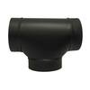 6-Inch Black Stove Pipe Elbow – 90 Degree Bend, 24-Gauge Galvanized Steel, Universal Fit For HVAC & Wood Stoves